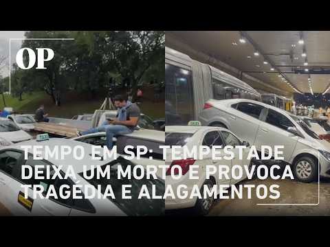 Severe storm in São Paulo leaves one dead in Brasilândia, flooded tunnel and piled-up cars