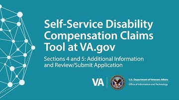Getting Started: Sections 4 and 5 of the Digital 526 Disability Compensation Tool