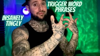 Fast & Aggressive Trigger Word Phrases With Hand Sounds | ASMR
