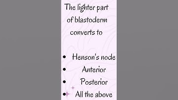 Developmental biology mcq #developmentalbiology # Chick embryo