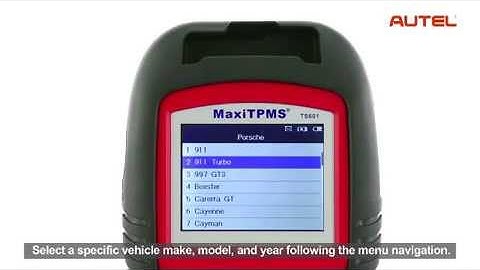 How to replace TPMS sensor with Autel MaxiTPMS TS601/MX-Sensor/ MaxiTPMS Pad
