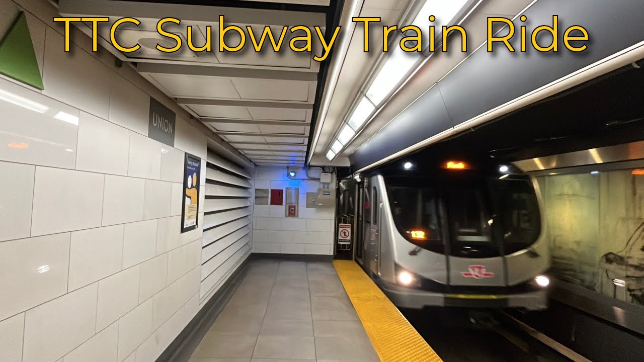 Toronto TTC Line 1 Subway Train Ride at Rush Hour  - Union to Lawrence Station 9/25/2025
