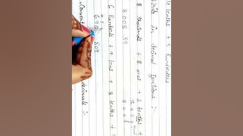 Grade 5 Maths Chapter 6 Decimals Ex 6 A Part 1