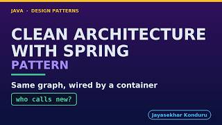 Clean Architecture with Spring - Who Wires the Graph