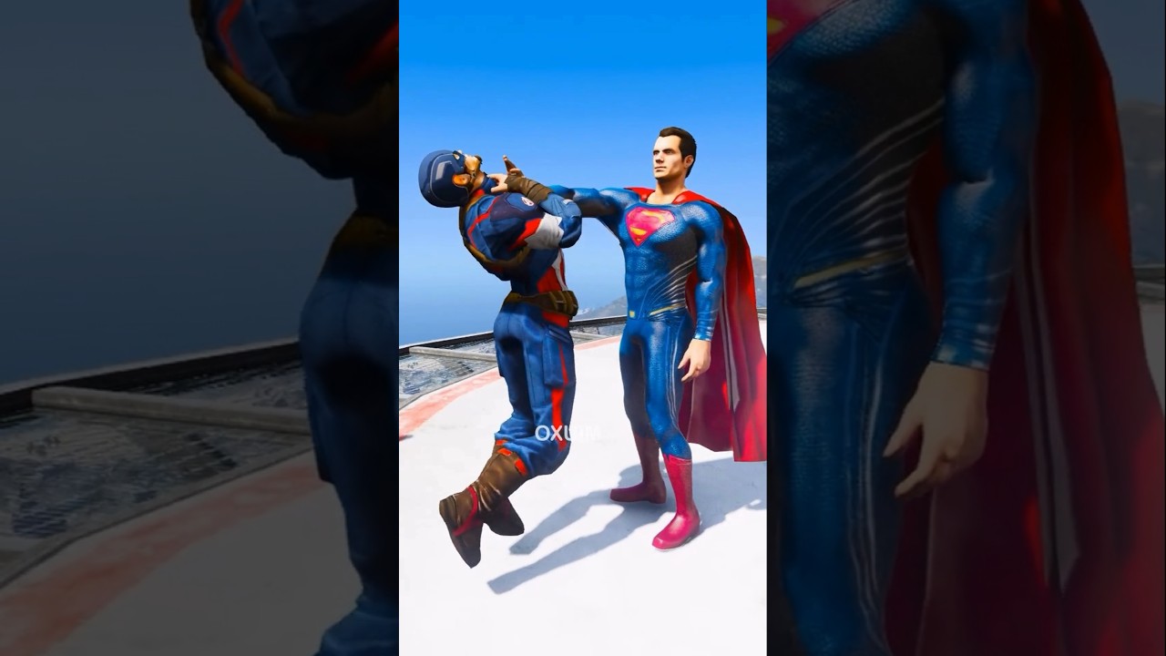 GTA V HULK SAVES FALLING CAPTAIN! HOW TOOK REVENGE ON SUPERMAN! 🤯 