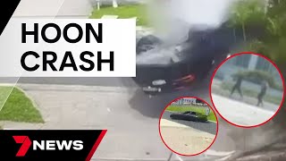 Miracle escape in a high speed hoon crash in Melbourne’s southeast | 7 News Australia