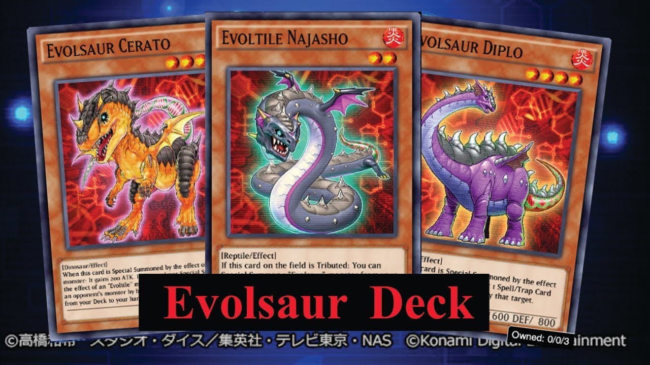 (YuGiOh! Duel Links) รีวิว Deck Evolsaur ไดโนเสาร์กลายพันธุ์(EP.432