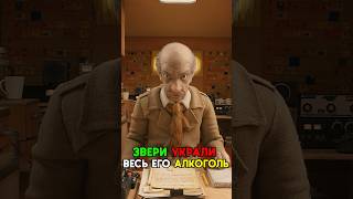 Звери украли весь его алкоголь 💔 #моменты #shorts