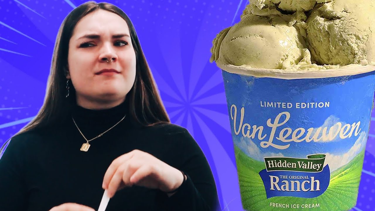 College students react to ranch flavored ice cream