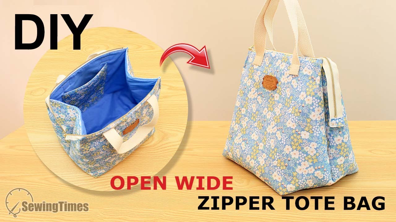 The Sew Easy Big Tote Bag - with a Zipper!