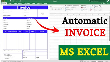 Fully 🔥 Automatic Invoice In Excel Invoice Bill in Excel | MS Excel