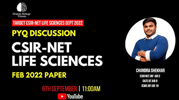 DISCUSSION ON CSIR-NET LIFE SCIENCES FEB2022 PAPER | PYQ | CSIR-NET LIFE SCIENCES SEPT 2022