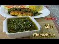 SALSA CHIMICHURRI la original - receta en español, molho chimichurri subtitulos em português
