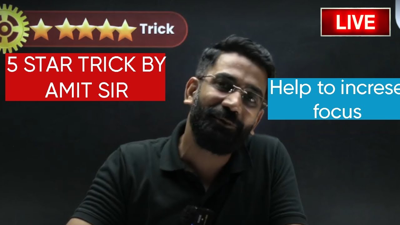 5 star trick by amit sir | most effective for student |Amit sir ...