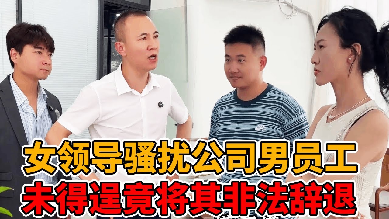 女领导恶意骚扰公司男员工，妄想用100万破坏男子家庭，未得手竟然将人非法辞退！#法律知识