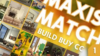 ★BEST MAXIS MATCH CC PACKS PART 1 ★ - Build/Buy CC overview - The Sims 4 [including download links] screenshot 4