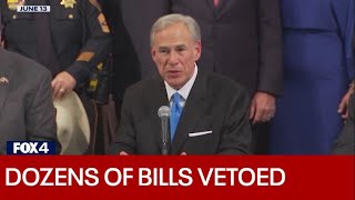 Abbott kills 76 bills sent to his desk by lawmakers