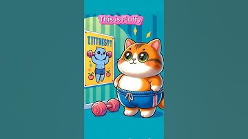 When a Lazy Cat Tries to Get Fit 🐱💪😂