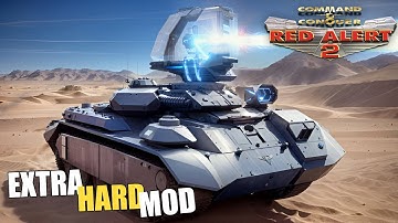 Red Alert 2 | Extra Hard Mod | Intensifying light trajectory | 1 vs 7 brutal ai