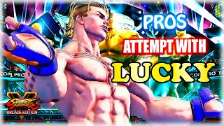 Pros attempt with lucky  *Street Fighter V Champion Edition*   SFV CE