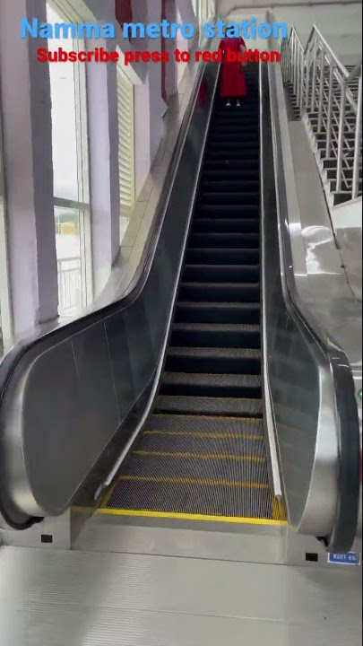 Namma metro station steps lift