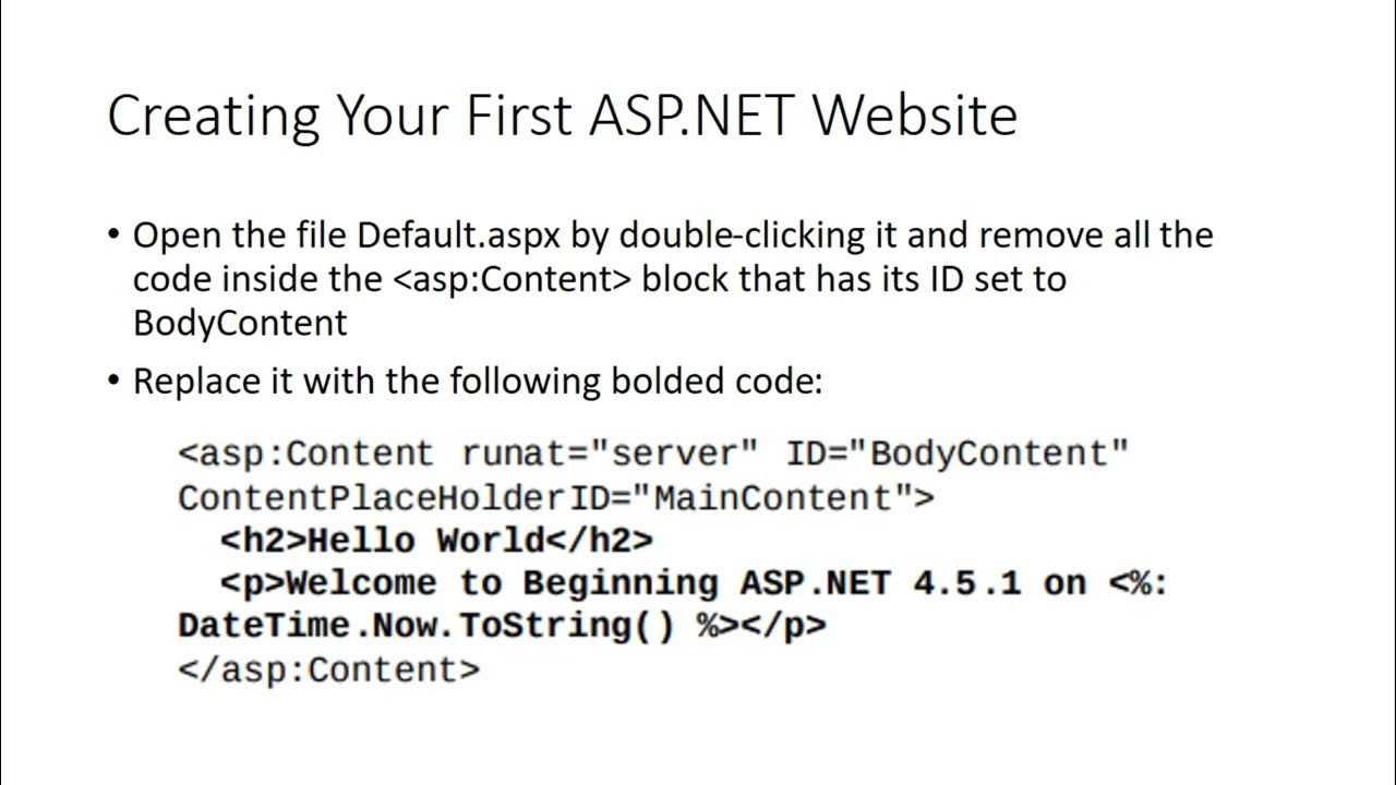 hello world c# visual studio - YouTube