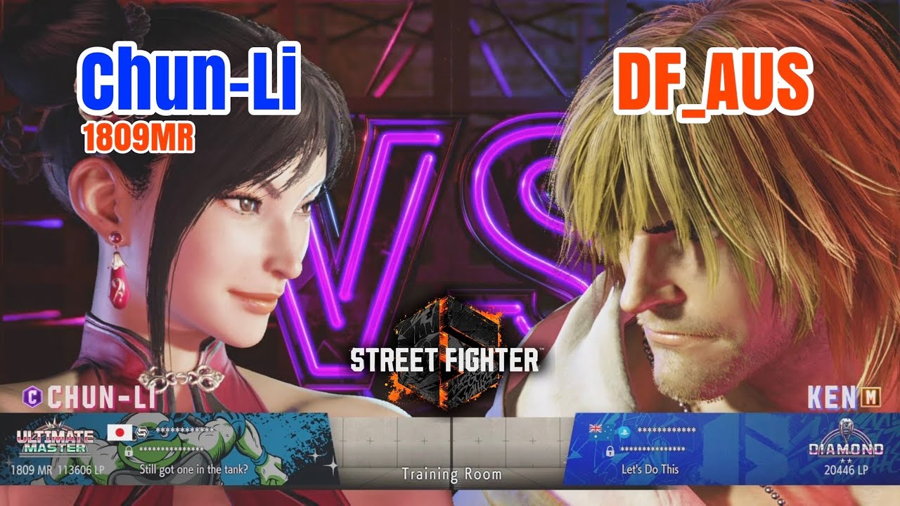 Street fighter 6 | Ultimate Master (Chun-Li) 1809MR vs DF_AUS (Ken) | SF6