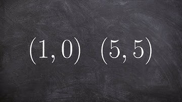 Writing an equation using point slope form given a two points