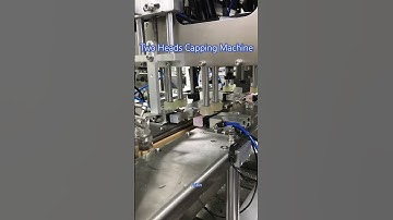 Automatic two heads capping machine #cappingmachine #automaticcappingmachine #capper #bottlecapper