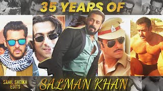 35 Years Of Salman Khan | Megastar Salman Khan | Tribute To Salman Khan | Tiger 3 ✨