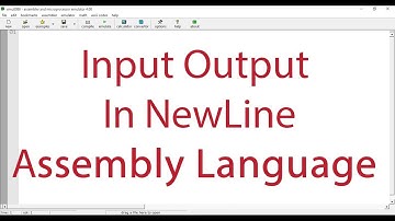 Assembly language tutorial input-output and newline | Bangla 2017