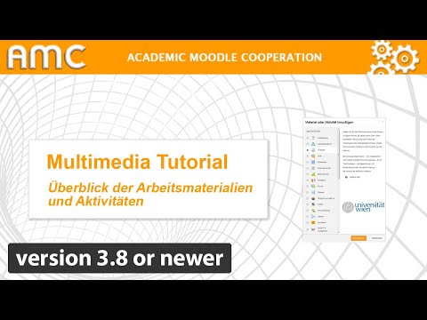 Überblick der Arbeitsmaterialien und Aktivitäten [Uni Wien] [Gültig ab Moodle Version 3.8]