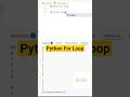 Python For Loop #coding #pemula #python #pemrograman #programming