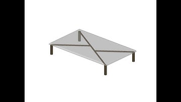 3D Table  autocad How to making Wood and Glass.
