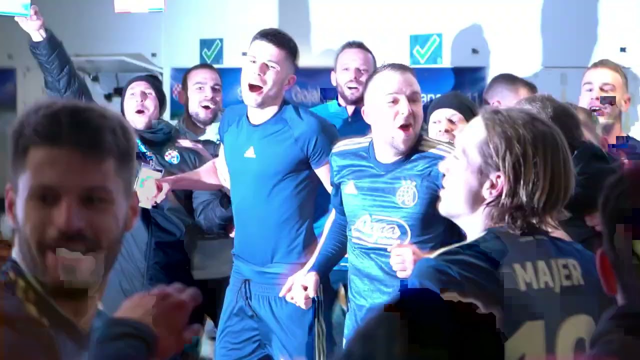 Slavlje u svlačionici GNK Dinamo nakon pobjede protiv Tottenhama 3:0!