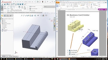 Modeling 01:  Modeling a Business Card Holder  (2019-03-30)