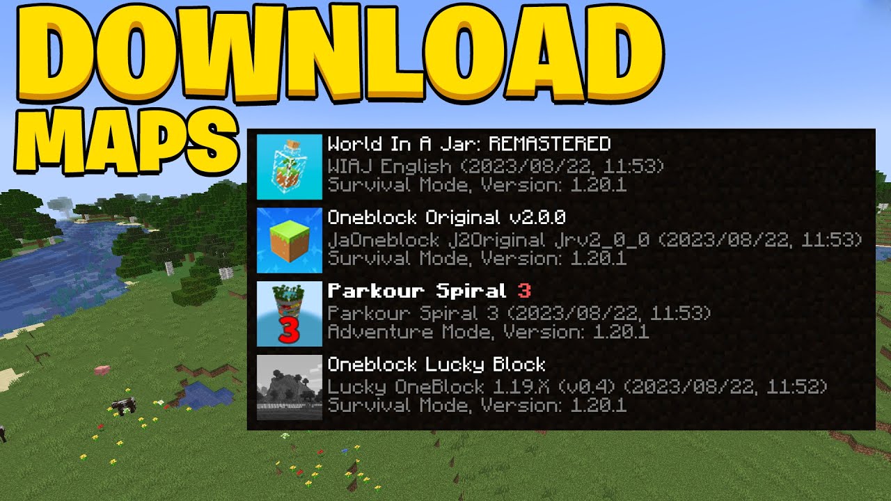 How to download worlds in Minecraft 1.20.2 