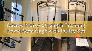 Review Marcy Strength Training Home Gym Cage with Pulley System for Weightlifting, Bodybuilding, Ful