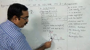 CLASS 11 RECTANGULAR COMPONENT OF VECTOR IN 3 DIMENSION/NEET /IIT/IAS PHYSICS WITH ANIL ARORA