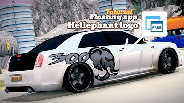 HOW TO MAKE || HELLEPHANT LOGO || with using Floating app!! - car parking multiplayer