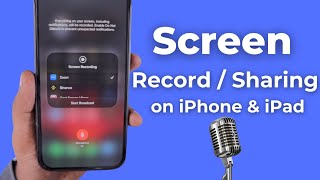 How to Screen Record on iPhone and iPad? 🔥 with Mic Audio 🎙️