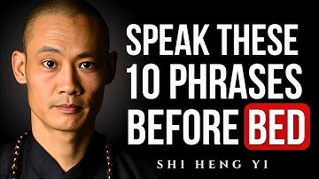 10 Powerful Things to Tell Yourself Every night before Sleep - Shi Heng Yi