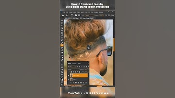 How to fix stray hairs using the Clone Stamp Tool in Photoshop