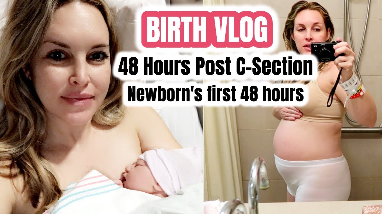BIRTH VLOG | Newborn's First 48 Hours + 48 Hours Post C-Section | Baby Meets Big Brother
