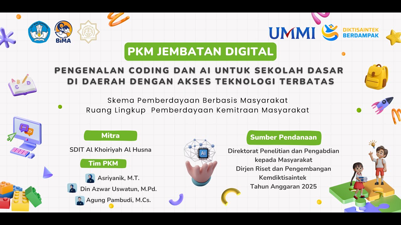PKM: Jembatan Digital: Pengenalan Coding dan AI untuk Sekolah Dasar