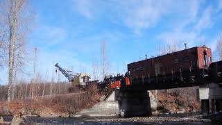Alaska Railroad, B&B 6 Working On Montana Creek Part 2