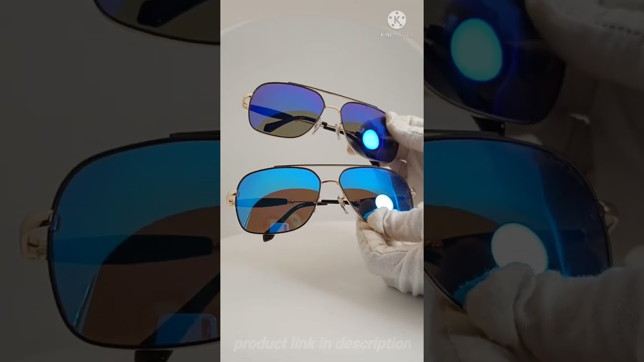 GREY JACK Square Polarized Metal Frame Sunglasses for Men Women Stylish 1276