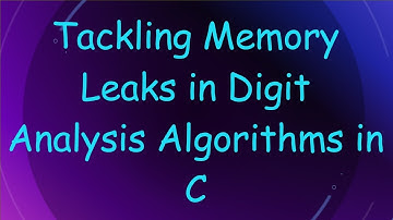 Tackling Memory Leaks in Digit Analysis Algorithms in C