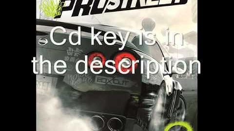 Cd key for Need for speed pro street