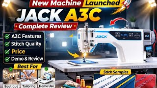 JACK A3C semi automatic sewingmachine detailed malayalam review sewing king /jack/juki /usha/singer 